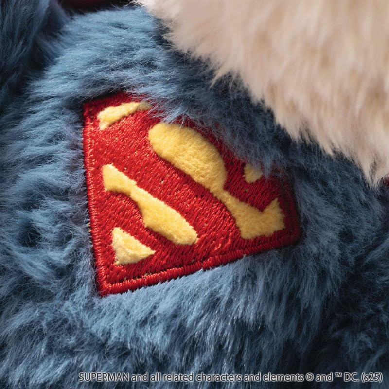 Teddybär Superman 29cm bunt, Kuscheltier Superheld, ideal für Kinder und Fans, Plüsch Bär im Superman Look