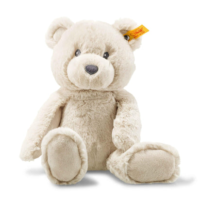 Bearzy Teddybär beige 28 cm, Stofftier Teddy, Kuscheltier Bär aus Plüsch, zum Kuscheln und Spielen für Babys & Kinder, Soft Cuddly Friends
