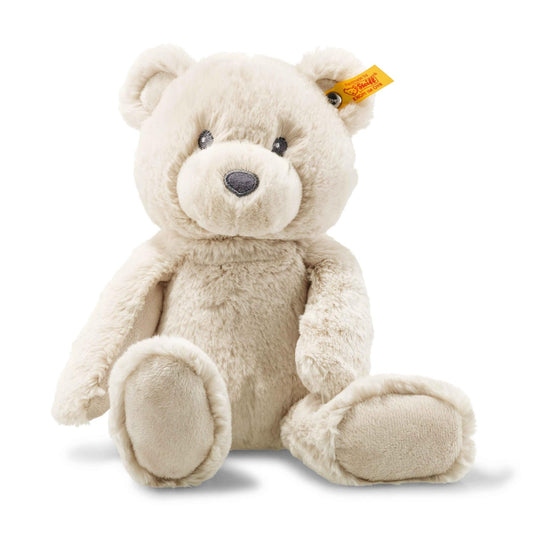Bearzy Teddybär beige 28 cm, Stofftier Teddy, Kuscheltier Bär aus Plüsch, zum Kuscheln und Spielen für Babys & Kinder, Soft Cuddly Friends